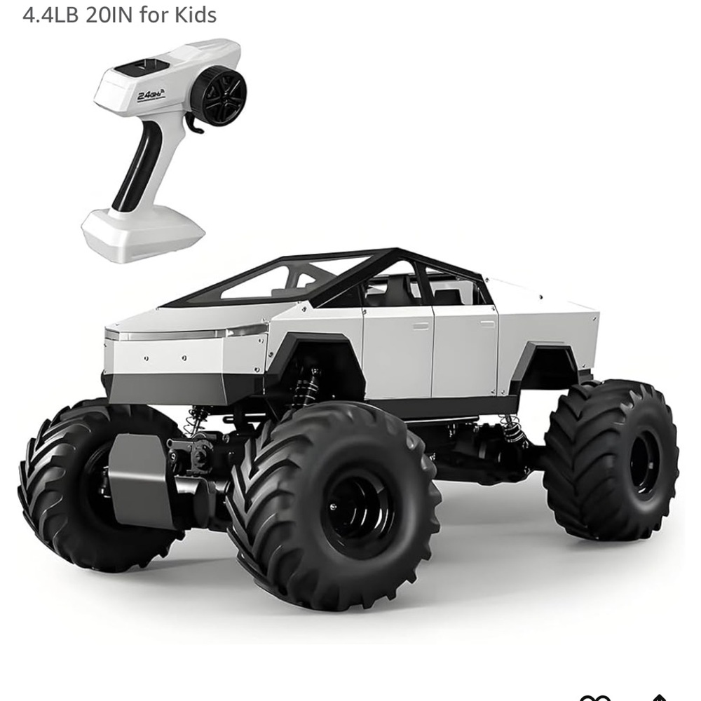 Black and Silver RC Car *Monster Cyber Truck* - Picture 6 of 6